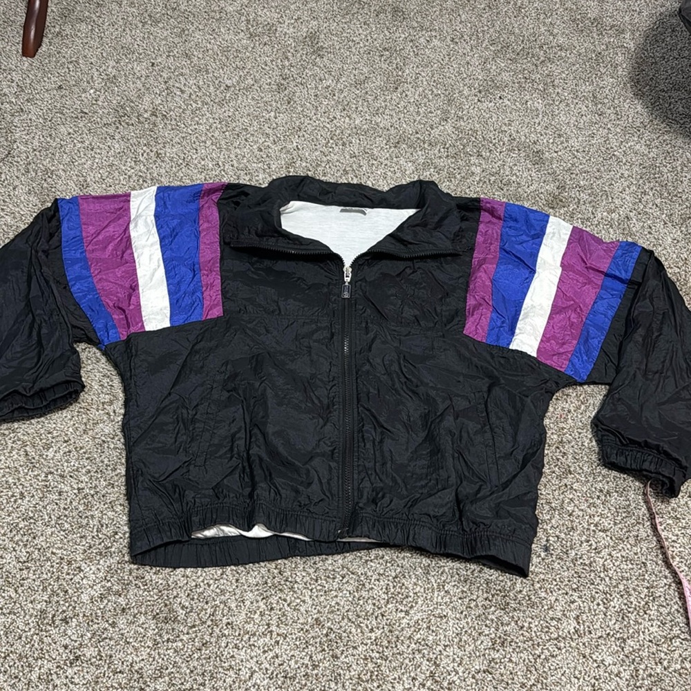 SERGIO TACCHINI Men's Vintage Color Block Full Zip Track Jacket Size 10